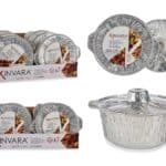 ALUMINUM POT WITH SINGLE-USE LID SET OF 3 PIECES KINVARA ®