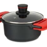ALUMINUM PAN NON-STICK COATING DEEP WITH GLASS LID Φ20CM KINVARA ®