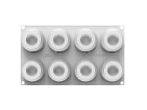 SECRET 110 - SILICONE MOULD N.8 Ø62 H 49 MM White Silikomart Italy - Image 3