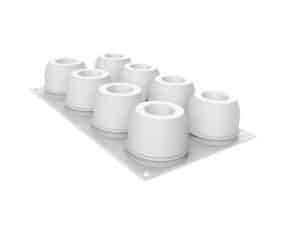 SECRET 110 - SILICONE MOULD N.8 Ø62 H 49 MM White Silikomart Italy - Image 2