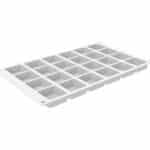 QUADRATO XS 20 - ΦΟΡΜΑ ΣΙΛΙΚΟΝΗΣ 24ΘΕΣΕΩΝ 20ΜL 37X37 H16MM White Silikomart Italy