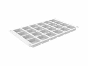 QUADRATO XS 20 - SILICONE MOULD N.24 37X37 H 16 MM White Silikomart Italy