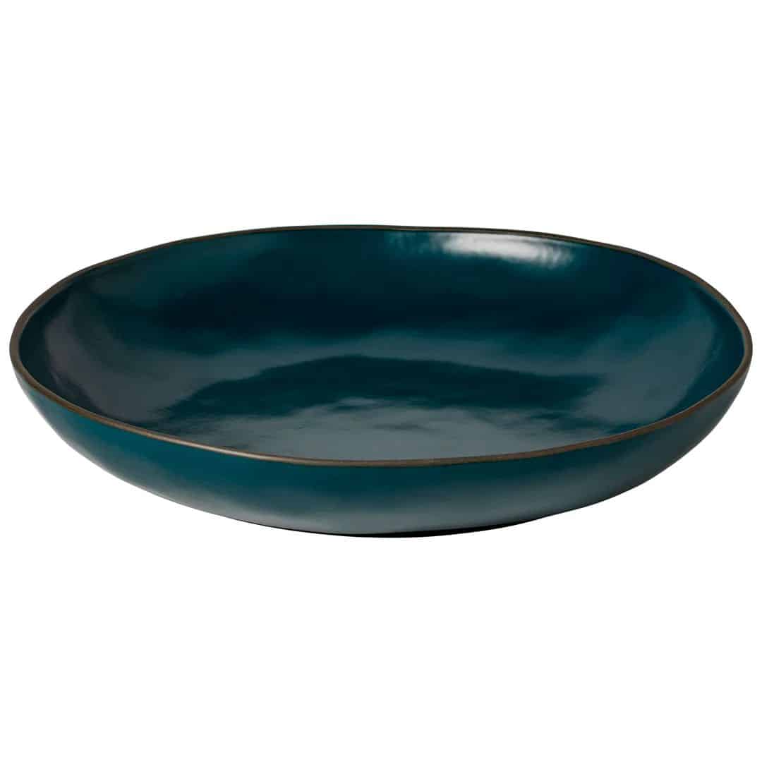 1gos371e-sea-serving-bowl-37 STACKED ORGANIC ΣΑΛΑΤΙΕΡΑ ΣΤΡΟΓΓΥΛΗ DEEP SEA 37εκ stoneware COSTA NOVA - Image 1