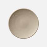 PINE ALMOND Plate flat round coupe embossed 28CM. HEART & SOUL GERMANY