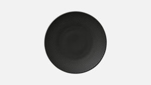 PINE ΠΙΑΤΟ ΡΗΧΟ ΣΤΡΟΓΓΥΛΟ ΚΟΥΠΕ 24εκ COAL EMBOSSED ΠΟΡΣΕΛΑΝΗ HEART & SOUL GERMANY
