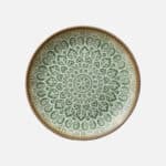 SOULMATE JADE PLATE FLAT ROUND COUPE 21cm HEART & SOUL GERMANY
