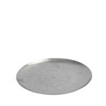 SNOW GREY SS 18/10 FLAT PLATE 23X23X1.5CM.
