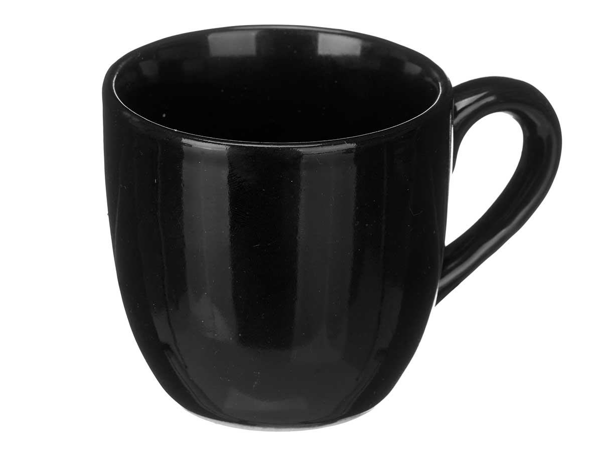 10115_1 Milk coffee cup black 210 ml VESSIA® - Image 1