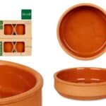 Set 4 16cm brown coloured clay pot LA DEHESA®
