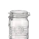 OFFICINA GLASS JAR WITH AIRTIGHT LID 75CL BORMIOLI ROCCO