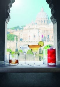 ROMA 1960 BEVERAGE 48CL ΠΟΤΗΡΙ ΓΥΑΛΙΝΟ Luigi Bormioli Italy - Image 3