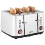 ST4767 ΦΡΥΓΑΝΙΕΡΑ 4 ΘΕΣΕΩΝ ΑΝΟΞΕΙΔΩΤΗ 1850W BEIGE ECG
