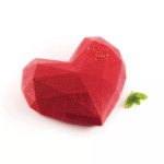 AMORE ORIGAMI 600 - ΦΟΡΜΑ ΣΙΛΙΚΟΝΗΣ ΚΑΡΔΙΑ  150Χ135 H55 mm 600ML Silikomart Italy
