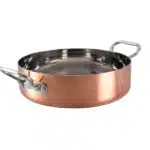 Copper Rondeau POT 2.5mm Copper with 2 Stainless Steel Handles PENTOLE AGNELLI Italy