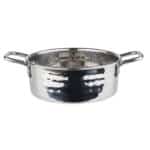 "MUMBAI" Small Pot s/s hammered look 13.5x5cm. APS GERMANY