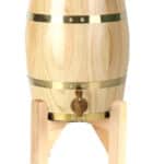 WOODEN STAND-UP BEER BARREL DISPENSER 3L