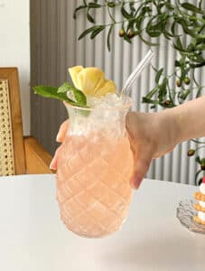 ΠΟΤΗΡΙ COCTAIL ΑΝΑΝΑΣ HIBALL ΓΥΑΛΙΝΟ 550ML - Image 5