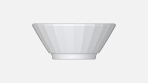 EDGE SMALL DISH ROUND CONICAL 9CM/0.1LT PORCELAIN Bauscher Germany