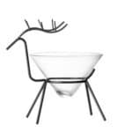 DEER GLASS WITH STAND 175ML