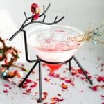 ΓΥΑΛΙΝΟ ΠΟΤΗΡΙ COCTAIL ΣΕ ΣΧΗΜΑ ΕΛΑΦΙΟΥ ΜΕ STAND 175ML - Image 2