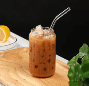 RIBBED COLA GLASS 400ML - Image 4