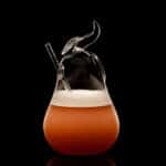 PEAR GLASS WITH STRAW 400ML - Image 2