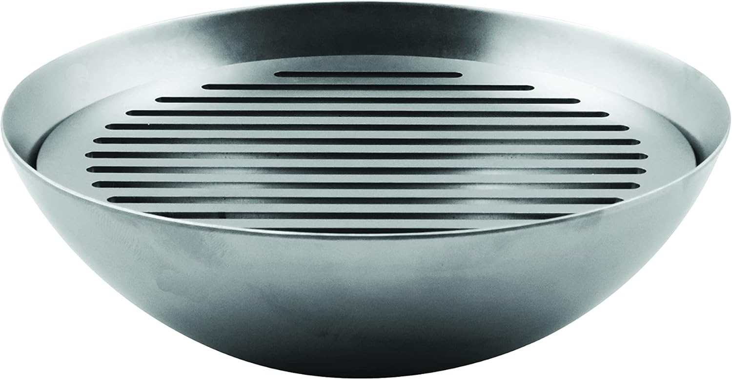 28222 Table grill with natural stones 22CM. 18/10 Mepra Italy - Image 1