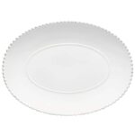 PEARL ΠΙΑΤΕΛΑ ΟΒΑΛ 40cm ΛΕΥΚΗ COSTA NOVA