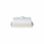FATTORIA RECTANGULAR BUTTER DISH WITH LID 19CM STONEWARE COSTA NOVA
