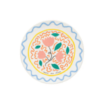 SUMMER BLISS DINNER PLATE TULIP 27CM STONEWARE COSTA NOVA