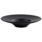 "NERO" PLATE MELAMINE 29CM BLACK 300ml APS GERMANY