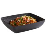 "NERO" BOWL MELAMINE RECTANGULAR GN 1/2 BLACK 32,5Χ26,5Χ7,5CM 3,5L APS GERMANY - Image 2