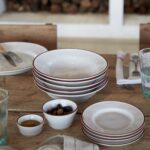 BEJA ΠΙΑΤΟ ΒΑΘΥ ΜΕ ΚΟΚΚΙΝΟ ΡΙΜ 26ΕΚ STONEWARE COSTA NOVA - Image 3