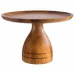 "ACACIA" CAKE STAND BROWN 24Χ24Χ16CM APS GERMANY