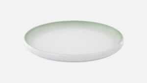 EDGE PLATE FLAT ROUND 20CM GRADIENT SAGE PORCELAIN Bauscher Germany - Image 2
