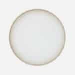 EDGE PLATE FLAT ROUND 26CM GRADIANT BEIGE PORCELAIN Bauscher Germany