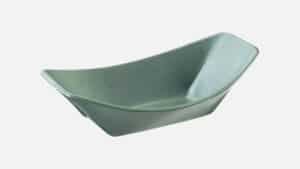YUMI BOWL RECTANGULAR 23Χ13CM GREEN 0,43L STONEWARE PLAYGROUND
