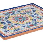 "ARABESQUE" GN 1/2 TRAY MELAMINE TERRACOTTA 32,5Χ26,5Χ2CM APS GERMANY