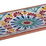 "ARABESQUE" PLATE MELAMINE TERRACOTTA 38Χ15,5Χ2CM APS GERMANY