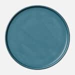 COMPANION PLATE FLAT COUP PETROL BLUE 26CM PORCELAIN SCHONWALD Germany