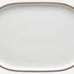 SHIRO PLATTER COUPE OVAL WITH RIM 36X24CM SCHONWALD Germany