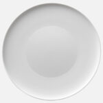 CANVAS PLATE FLAT ROUND COUPE QUIET LUXURY 32CM PORCELAIN SCHONWALD Germany