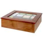 TEA-BOX WITH CLEAR WINDOW 31X28CM APS GERMANY