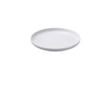 T8076 MELAMINE PLATE FLAT WHITE 26.7X2.5CM LEONE ITALY