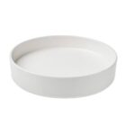 T8447 MELAMINE PLATE DEEP WHITE 20.5X4.8CM LEONE ITALY