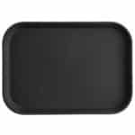 NON-SLIP FIBERGLASS RECTANGULAR TRAY 56x40,5 CM BLACK