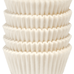 ΘΗΚΗ ΨΗΣΙΜΑΤΟΣ ΓΙΑ CUPCAKES Νο.4 - Λευκη 150τμχ